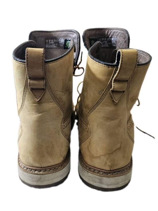 Timberland Britton Hill Moc Toe Boot Nubuck Leather Tan Size 13 Men’s Used main image 9